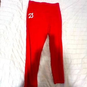 Peloton red leggings workout pants